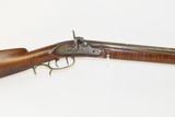 JOHN BARD INDIANA LONG RIFLE Antique .38 Caliber Half Stock PERCUSSION 1860 1860s Percussion Plains Rifle From Brazil, IN! - 1 of 18