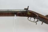 JOHN BARD INDIANA LONG RIFLE Antique .38 Caliber Half Stock PERCUSSION 1860 1860s Percussion Plains Rifle From Brazil, IN! - 17 of 18