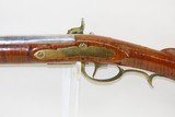 Circa 1800 ANTIQUE Full-Stock Pennsylvania Smoothbore LONG RIFLE 56 Caliber Originally Flintlock with Maple Stock - 14 of 17