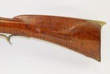 Circa 1800 ANTIQUE Full-Stock Pennsylvania Smoothbore LONG RIFLE 56 Caliber Originally Flintlock with Maple Stock - 13 of 17