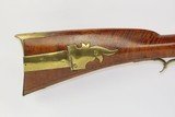 Circa 1800 ANTIQUE Full-Stock Pennsylvania Smoothbore LONG RIFLE 56 Caliber Originally Flintlock with Maple Stock - 3 of 17