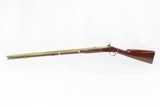 BRASS BARREL Antique Smoothbore LONG RIFLE w ASHMORE & SON Lock .65 Caliber Unique c1840s Kentucky Musket - 15 of 20