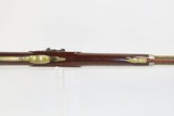 BRASS BARREL Antique Smoothbore LONG RIFLE w ASHMORE & SON Lock .65 Caliber Unique c1840s Kentucky Musket - 9 of 20