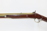 BRASS BARREL Antique Smoothbore LONG RIFLE w ASHMORE & SON Lock .65 Caliber Unique c1840s Kentucky Musket - 17 of 20