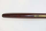 BRASS BARREL Antique Smoothbore LONG RIFLE w ASHMORE & SON Lock .65 Caliber Unique c1840s Kentucky Musket - 8 of 20