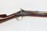 BRASS BARREL Antique Smoothbore LONG RIFLE w ASHMORE & SON Lock .65 Caliber Unique c1840s Kentucky Musket - 1 of 20