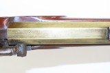 BRASS BARREL Antique Smoothbore LONG RIFLE w ASHMORE & SON Lock .65 Caliber Unique c1840s Kentucky Musket - 11 of 20