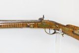 Antique JOSIAH B. LONG Percussion UNION COUNTY, Pennsylvania LONG RIFLE Beautiful Maple Stock! - 17 of 18