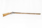 Antique JOSIAH B. LONG Percussion UNION COUNTY, Pennsylvania LONG RIFLE Beautiful Maple Stock! - 2 of 18