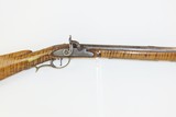 Antique JOSIAH B. LONG Percussion UNION COUNTY, Pennsylvania LONG RIFLE Beautiful Maple Stock! - 1 of 18