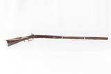 CHARLES PRETZSCH Antique HALF STOCK LONG RIFLE with RIDDLE Lock Mid-1800s POSEY COUNTY, INDIANA MADE Long Rifle! - 2 of 15