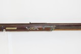 Rare BRASS GOLCHER LOCK Antique .38 Cal Half Stock PERCUSSION LONG RIFLE Pennsylvania Rifle with GOLCHER Lock! - 5 of 20