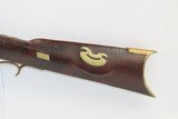 Rare BRASS GOLCHER LOCK Antique .38 Cal Half Stock PERCUSSION LONG RIFLE Pennsylvania Rifle with GOLCHER Lock! - 16 of 20