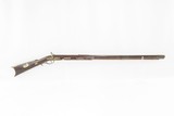 Rare BRASS GOLCHER LOCK Antique .38 Cal Half Stock PERCUSSION LONG RIFLE Pennsylvania Rifle with GOLCHER Lock! - 2 of 20