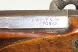 INDIANAPOLIS LONG RIFLE by BECK with VAJEN Lock & WILT Barrel! Rare Rifle from INDIANAPOLIS, IN & DAYTON, OH! - 14 of 20