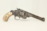 LETTERED, ENGRAVED S&W No. 3 .44 RUSSIAN Revolver Sent to Hartley & Graham, Engraved w Pearl Grips! - 18 of 20