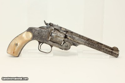 LETTERED, ENGRAVED S&W No. 3 .44 RUSSIAN Revolver Sent to Hartley & Graham, Engraved w Pearl Grips! - Image 17 of 19