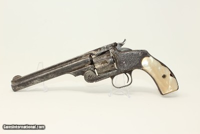 LETTERED, ENGRAVED S&W No. 3 .44 RUSSIAN Revolver Sent to Hartley & Graham, Engraved w Pearl Grips! - Image 16 of 19