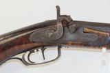 Antique “POOR BOY” Half-Stock .47 Caliber Percussion American LONG RIFLE Kentucky Style Long Rifle with GOLCHER LOCK and DOUBLE SET TRIGGER! - 4 of 19