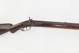Antique “POOR BOY” Half-Stock .47 Caliber Percussion American LONG RIFLE Kentucky Style Long Rifle with GOLCHER LOCK and DOUBLE SET TRIGGER! - 1 of 19