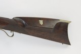 BACK ACTION Half Stock .475 Caliber PERCUSSION American LONG RIFLE Kentucky Style Long Rifle with CONSTABLE Marked Lock! - 14 of 18