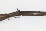 BACK ACTION Half Stock .475 Caliber PERCUSSION American LONG RIFLE Kentucky Style Long Rifle with CONSTABLE Marked Lock! - 1 of 18
