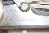 INDIAN WARS Antique SPRINGFIELD Model 1868 Breech Loading TRAPDOOR Rifle
1863 Dated Lock & 1870 Dated Breech with BAYONET! - 5 of 23