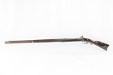 ANTIQUE Percussion Full-Stock KENTUCKY STYLE American LONG RIFLE With Maple Stripe Stock Made Circa 1850s - 12 of 18