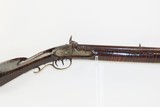 ANTIQUE Percussion Full-Stock KENTUCKY STYLE American LONG RIFLE With Maple Stripe Stock Made Circa 1850s - 1 of 18