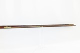 ANTIQUE Percussion Full-Stock KENTUCKY STYLE American LONG RIFLE With Maple Stripe Stock Made Circa 1850s - 8 of 18
