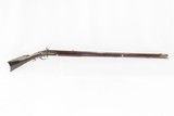 ANTIQUE Percussion Full-Stock KENTUCKY STYLE American LONG RIFLE With Maple Stripe Stock Made Circa 1850s - 2 of 18