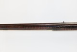 ANTIQUE Percussion Full-Stock KENTUCKY STYLE American LONG RIFLE With Maple Stripe Stock Made Circa 1850s - 15 of 18