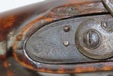 STRIPED MAPLE Antique FLINTLOCK KENTUCKY American Smoothbore LONG RIFLE With German Silver Animal Décor and in .53 Cal! - 7 of 19