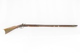 STRIPED MAPLE Antique FLINTLOCK KENTUCKY American Smoothbore LONG RIFLE With German Silver Animal Décor and in .53 Cal! - 2 of 19