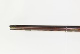 FLINTLOCK Full-Stock KENTUCKY STYLE American LONG RIFLE With Beautiful Maple Stripe Stock Smoothbore Rifle! - 17 of 19
