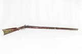 FLINTLOCK Full-Stock KENTUCKY STYLE American LONG RIFLE With Beautiful Maple Stripe Stock Smoothbore Rifle! - 2 of 19