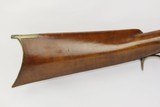C.F. Muller AMERICAN Antique .45 Caliber Half Stock PERCUSSION LONG RIFLE Kentucky Style Long Rifle with Henry Parker Warranted Lock! - 3 of 20
