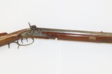 C.F. Muller AMERICAN Antique .45 Caliber Half Stock PERCUSSION LONG RIFLE Kentucky Style Long Rifle with Henry Parker Warranted Lock! - 1 of 20