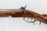 C.F. Muller AMERICAN Antique .45 Caliber Half Stock PERCUSSION LONG RIFLE Kentucky Style Long Rifle with Henry Parker Warranted Lock! - 17 of 20