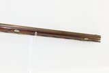 HENRY E. LEMAN Antique BACK ACTION Percussion LONG RIFLE with ELWELL Lock PENNSYLVANIA Long Rifle made in LANCASTER, PA! - 6 of 19