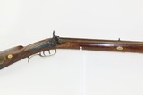 HENRY E. LEMAN Antique BACK ACTION Percussion LONG RIFLE with ELWELL Lock PENNSYLVANIA Long Rifle made in LANCASTER, PA! - 1 of 19