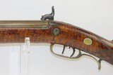 HENRY E. LEMAN Antique BACK ACTION Percussion LONG RIFLE with ELWELL Lock PENNSYLVANIA Long Rifle made in LANCASTER, PA! - 17 of 19