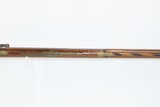 HENRY E. LEMAN Antique BACK ACTION Percussion LONG RIFLE with ELWELL Lock PENNSYLVANIA Long Rifle made in LANCASTER, PA! - 9 of 19