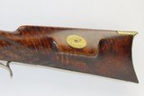 HENRY E. LEMAN Antique BACK ACTION Percussion LONG RIFLE with ELWELL Lock PENNSYLVANIA Long Rifle made in LANCASTER, PA! - 16 of 19