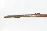 HENRY E. LEMAN Antique BACK ACTION Percussion LONG RIFLE with ELWELL Lock PENNSYLVANIA Long Rifle made in LANCASTER, PA! - 8 of 19