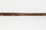 HENRY E. LEMAN Antique BACK ACTION Percussion LONG RIFLE with ELWELL Lock PENNSYLVANIA Long Rifle made in LANCASTER, PA! - 5 of 19