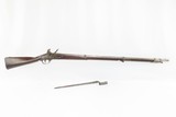 Antique 1818 Dated U.S. HARPERS FERRY Model 1816 Type III FLINTLOCK Musket
United States MILITARY MUSKET with BAYONET! - 2 of 23
