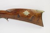 ANTIQUE Percussion Full-Stock KENTUCKY American Smoothbore LONG RIFLE .57 Maple Stripe Stock with GOLCHER LOCK! - 17 of 21