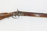 ANTIQUE Percussion Full-Stock KENTUCKY American Smoothbore LONG RIFLE .57 Maple Stripe Stock with GOLCHER LOCK! - 1 of 21