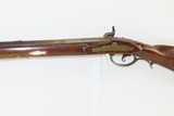 ANTIQUE Percussion Full-Stock KENTUCKY American Smoothbore LONG RIFLE .57 Maple Stripe Stock with GOLCHER LOCK! - 18 of 21